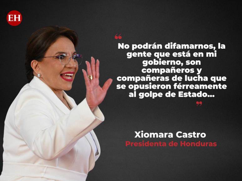 Las frases de la presidenta Xiomara Castro durante la entrega del Premio Álvaro Contreras