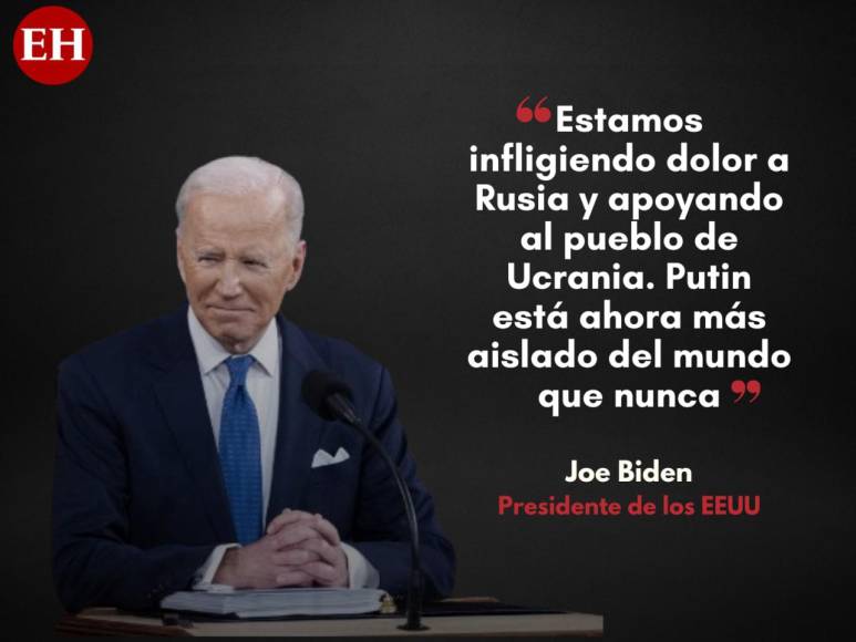 Estado de la Unión: Joe Biden arremetió contra Putin en su discurso