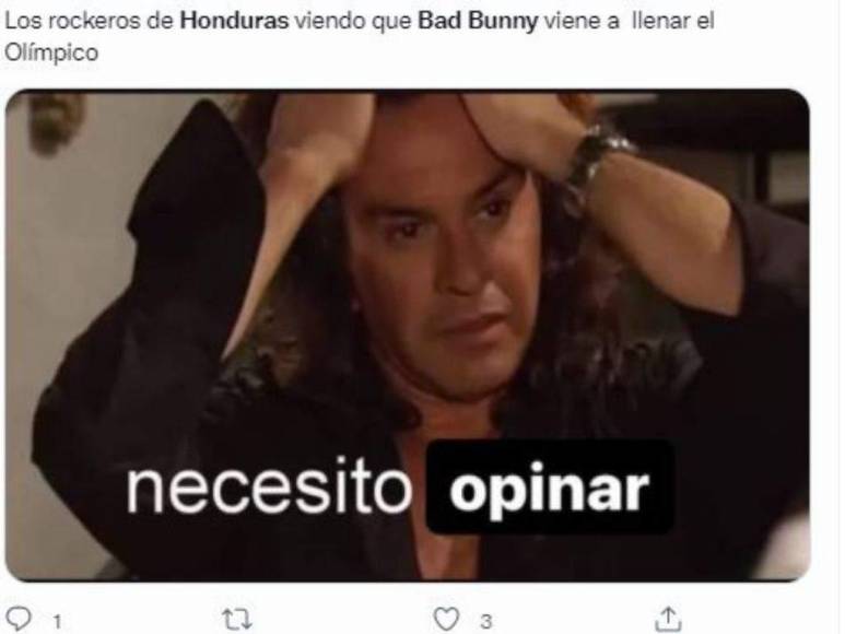 Los memes más divertidos que dejó el anuncio del concierto de Bad Bunny en Honduras