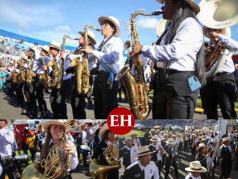 Así fue el show de la banda del Central Vicente Cáceres, la más esperada de los desfiles patrios