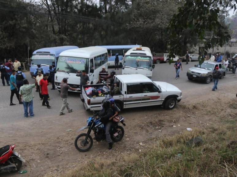 Conoce los conflictos que causaron las tomas en las salidas al sur y Olancho de la capital