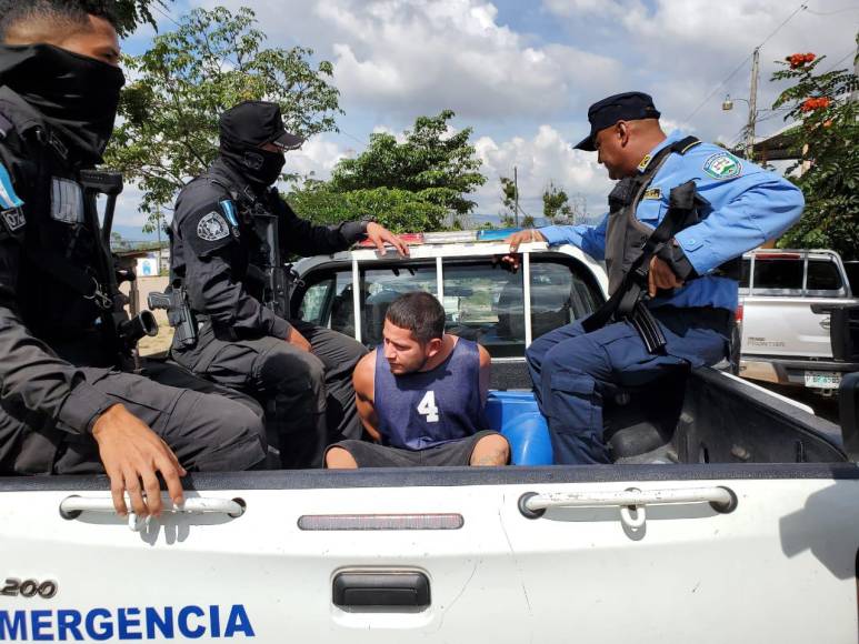 Arrestos, decomisos y operaciones por aire, así es la intervención de la Policía en la colonia Villa Nueva