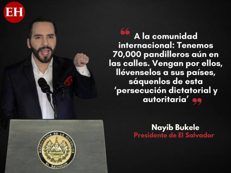 Las advertencias de Nayib Bukele a los pandilleros en El Salvador