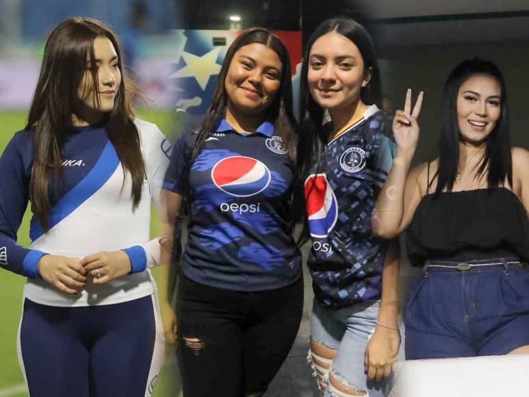 Las bellas aficionadas que roban suspiros en el Motagua-Olancho