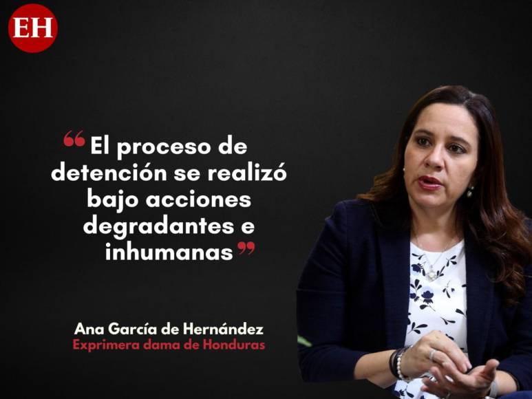 Ana García tras captura de JOH: La detención de mi esposo se realizó “bajo acciones degradantes e inhumanas”