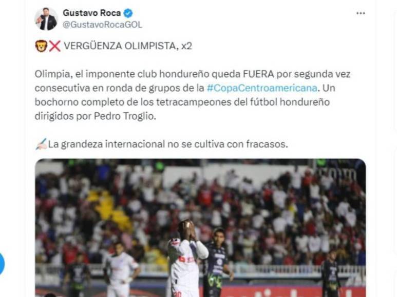 Olimpia eliminado de Copa Centroamericana y estos son los ‘culpables’, según periodistas