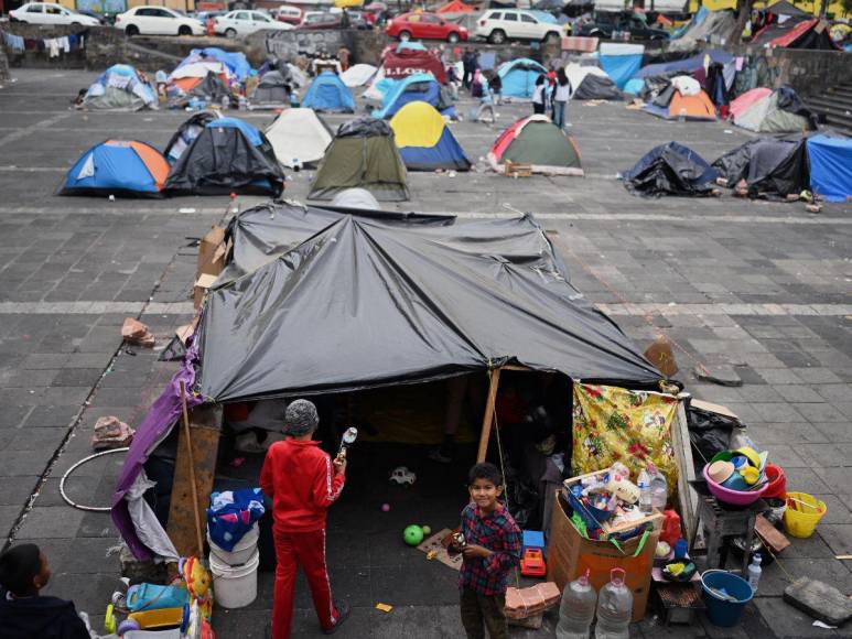 Tláhuac, el lugar elegido por los migrantes para hacer campamento