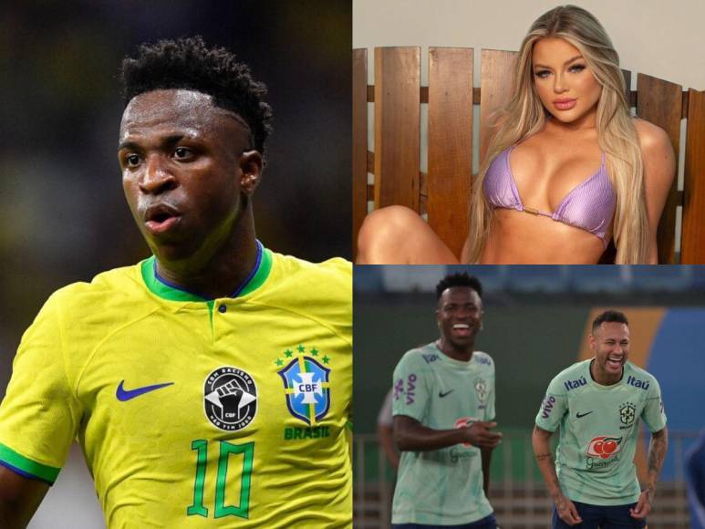 Vinicius en el ojo del huracán luego de estar con hermosa mujer durante la concentración de Brasil