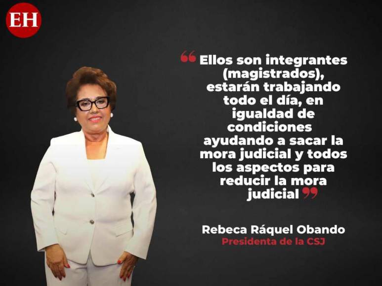 “No me temblará a mí la mano, ni a mis compañeros, para tomar todas las acciones necesarias”: las declaraciones de Rebeca Ráquel, presidenta de la Corte Suprema de Justicia