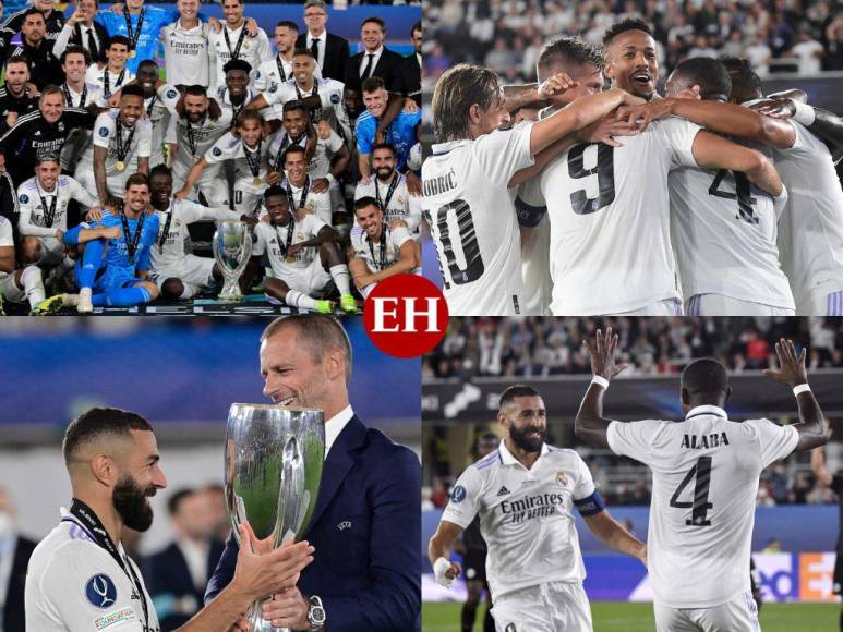 Entre euforia y emoción: Así celebró el Real Madrid la conquista de la Supercopa de Europa