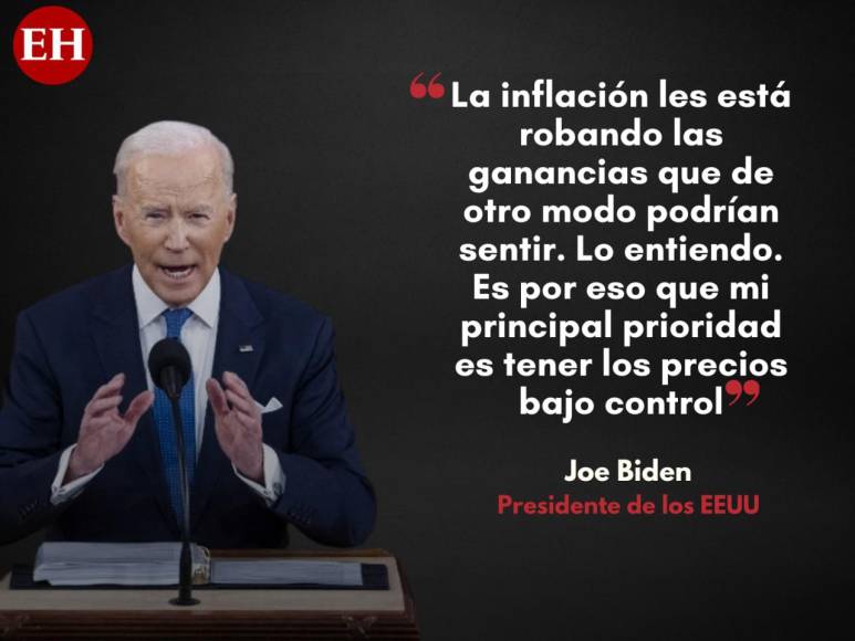 Las frases más destacadas del primer discurso del Estado de la Unión de Biden