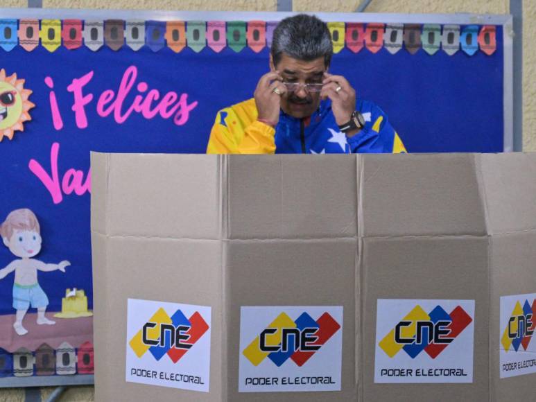 Así votaron Nicolás Maduro y Edmundo González en elecciones de Venezuela