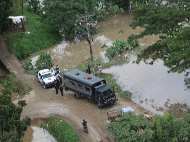 Fuertes lluvias inundan a El Progreso y el Valle de Sula