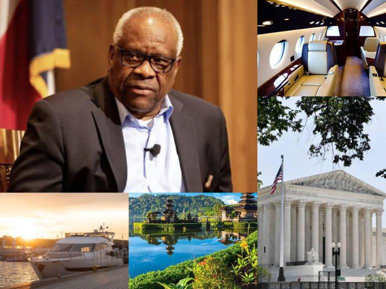 Jet privado, casas y vacaciones de lujo: los “generosos regalos” que admitió haber recibido Clarence Thomas, el juez con más tiempo en la corte suprema de EE UU