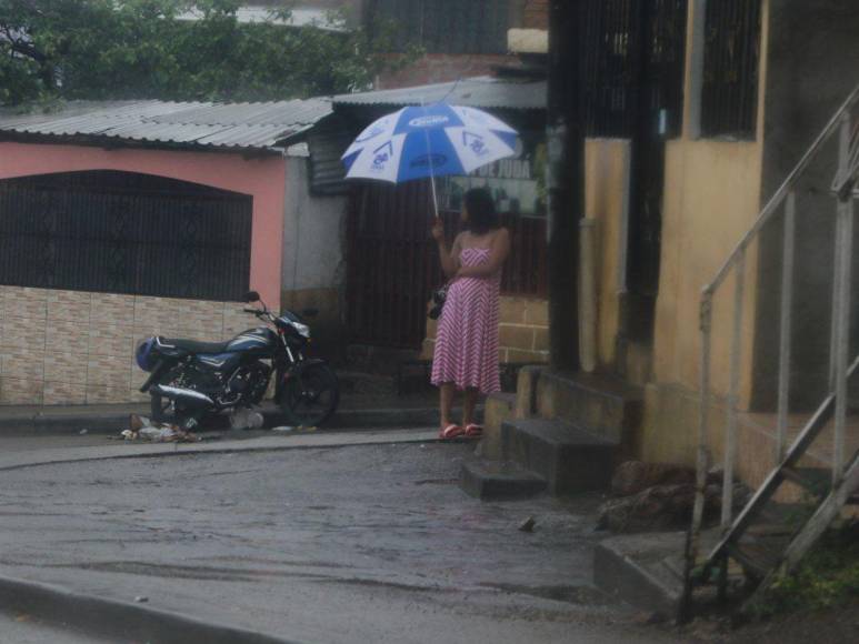 Las imágenes que dejaron las fuertes lluvias este jueves en Tegucigalpa