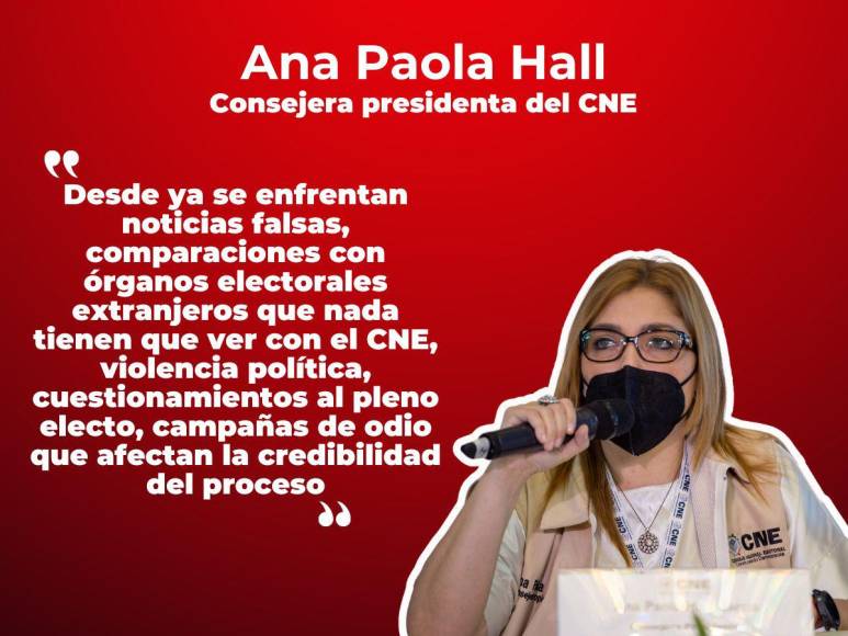 Frases de la consejera del CNE durante la convocatoria a las primarias