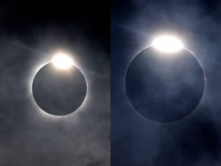 Las mejores imágenes que dejó el eclipse solar de este lunes en Honduras