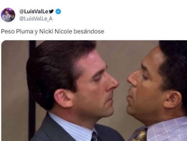 Los memes que ha generado el romance entre Nicki Nicole y Peso Pluma