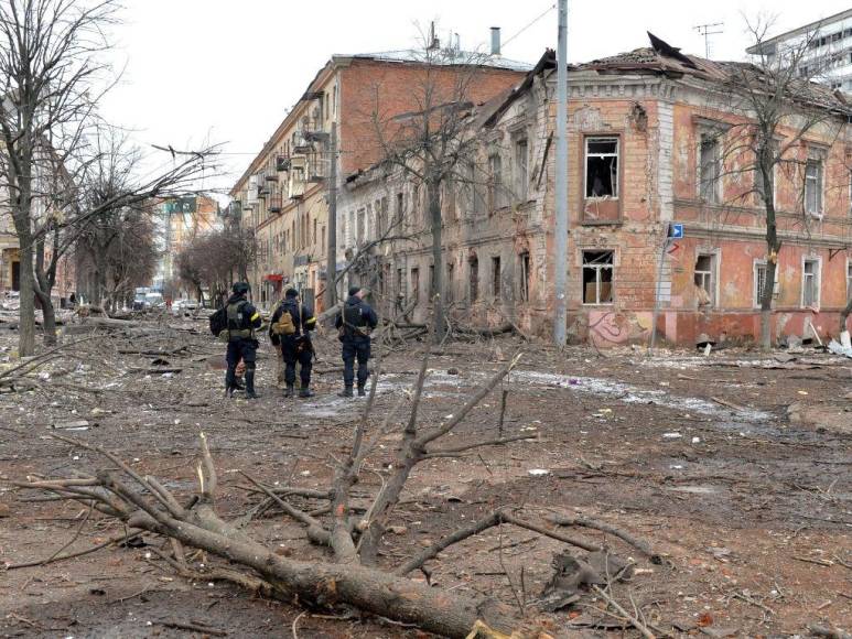 Las imágenes de la devastación en Járkov tras los bombardeos rusos