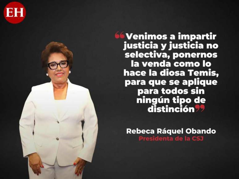 “No me temblará a mí la mano, ni a mis compañeros, para tomar todas las acciones necesarias”: las declaraciones de Rebeca Ráquel, presidenta de la Corte Suprema de Justicia