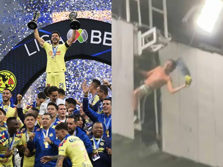 Aficionado arriesga su vida para ver al América coronarse campeón de la Liga MX