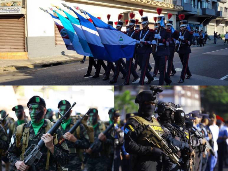 Así fue el desfile de policías y militares durante la celebración de la Independencia de Honduras