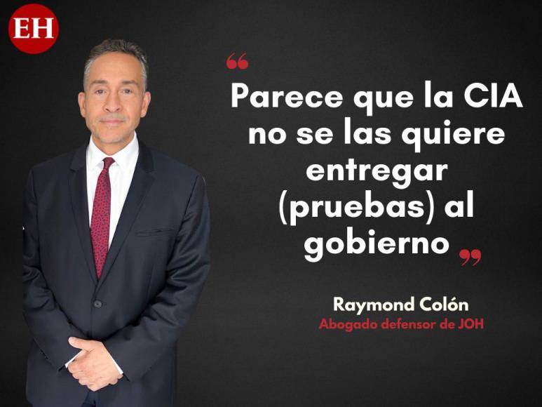 Esto dijo Raymond Colón, abogado de JOH, antes de marcharse de Honduras