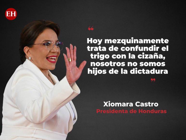 Las frases de la presidenta Xiomara Castro durante la entrega del Premio Álvaro Contreras