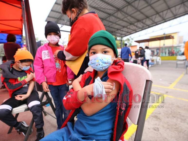 Así arrancó la jornada de vacunación a niños de 5 años en adelante (Fotos)