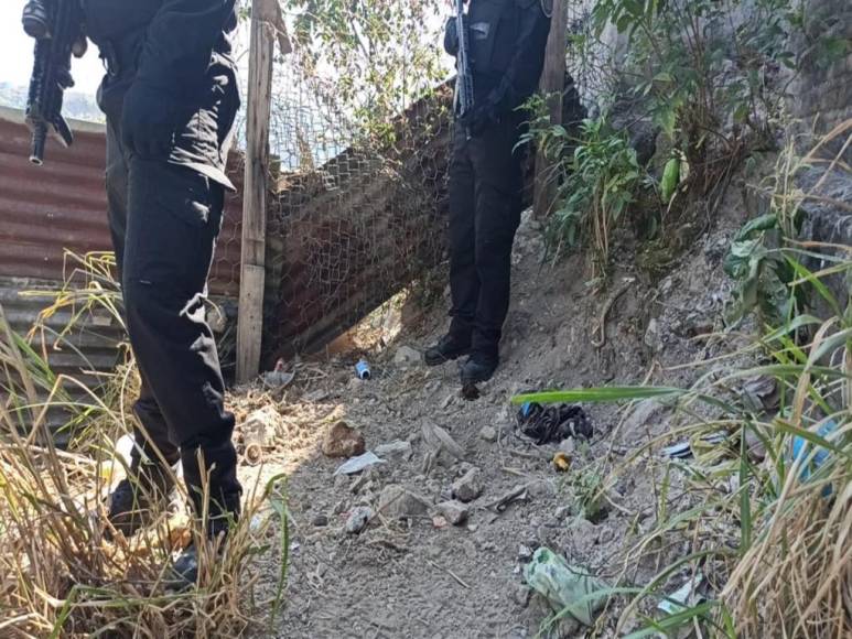 Imágenes del cementerio clandestino de la pandilla 18 hallado en la colonia La Esperanza