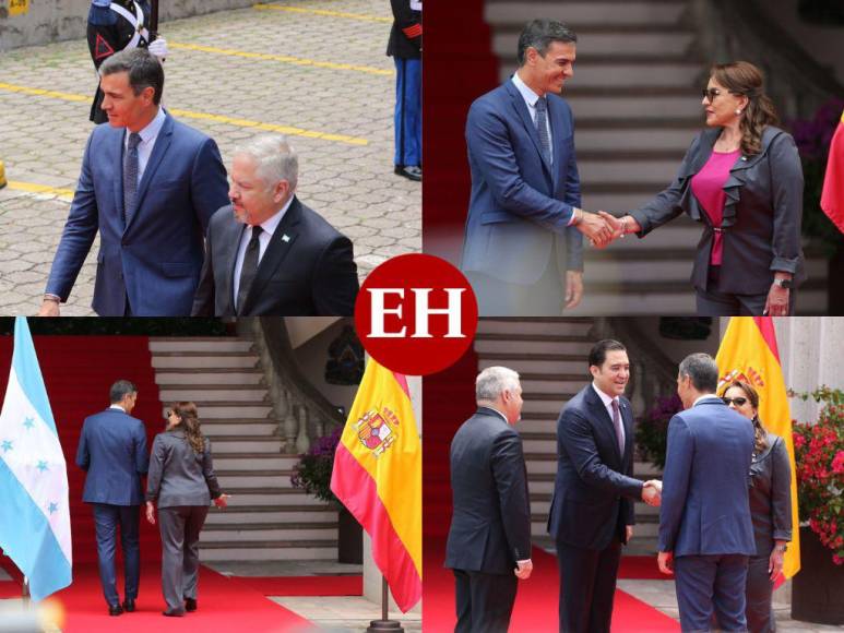 Así fue la llegada de Pedro Sánchez a Casa Presidencial (FOTOS)