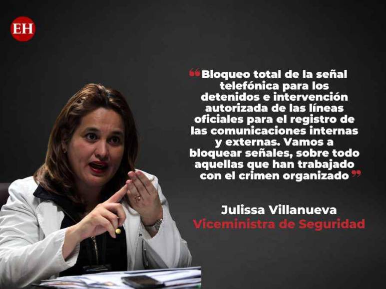 Las frases destacadas de Julissa Villanueva durante la presentación de medidas para intervenir las cárceles en Honduras