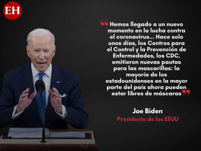 Las frases más destacadas del primer discurso del Estado de la Unión de Biden