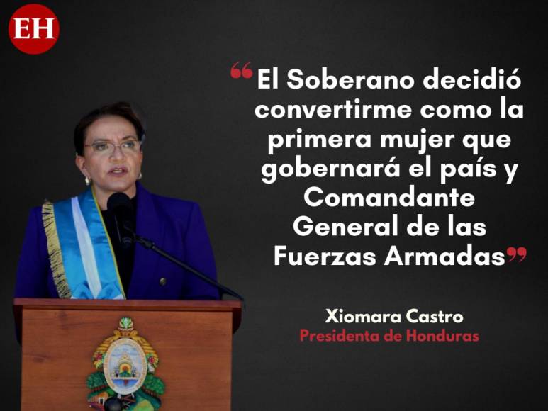 “Mujeres de las FFAA contarán con todo mi apoyo”, Xiomara tras asumir como Comandante en Jefe