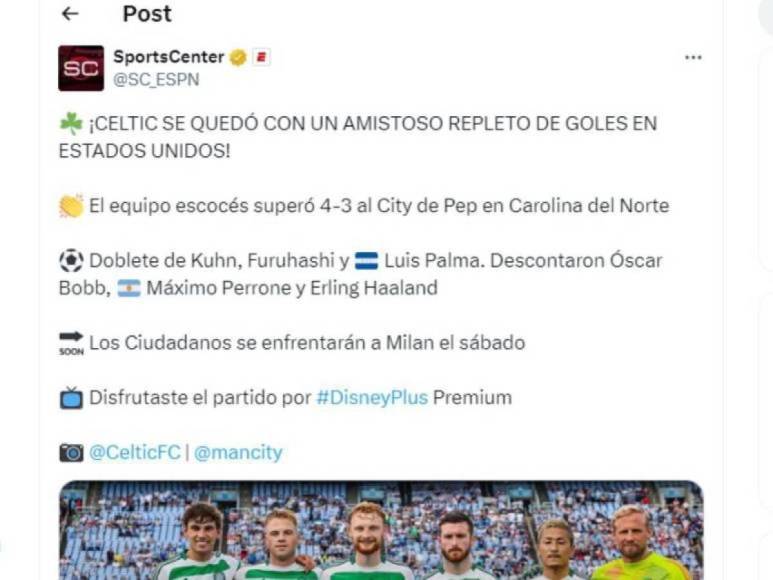 Luis Palma le anota a Manchester City y esto dicen medios internacionales