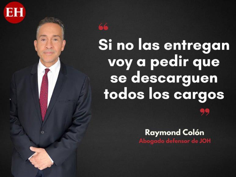 Esto dijo Raymond Colón, abogado de JOH, antes de marcharse de Honduras