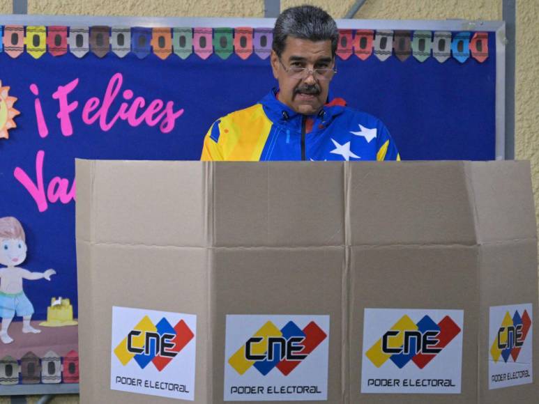 Así votaron Nicolás Maduro y Edmundo González en elecciones de Venezuela