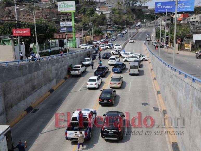 Las 25 imágenes que dejó el paro de transporte en Honduras