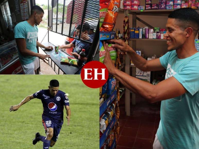 Así como cuida del medio campo de Motagua también administra su pulpería: La otra faceta de Jessé Moncada