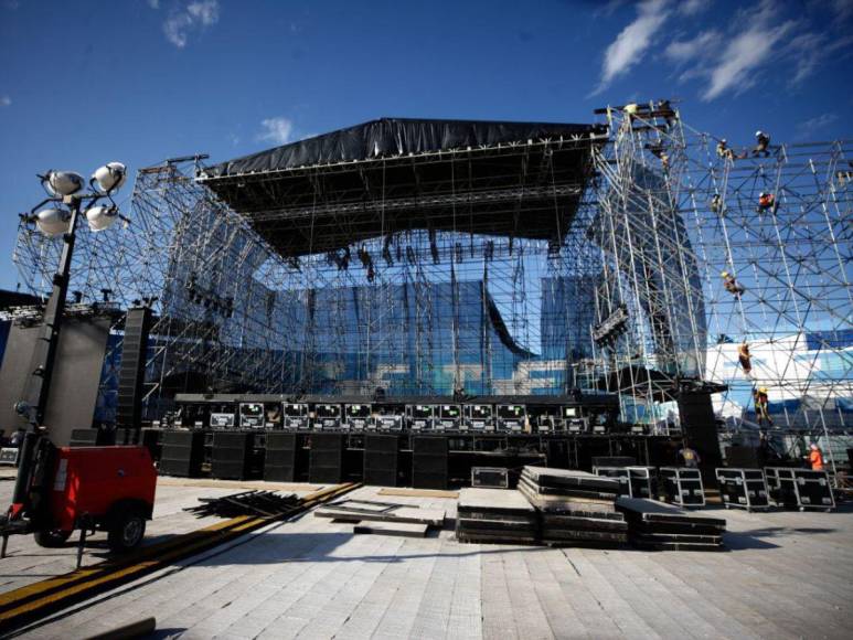 Ultiman detalles en el Estadio Nacional para concierto de Daddy Yankee en Tegucigalpa