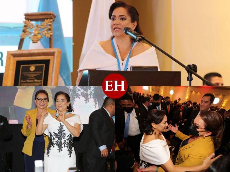 Imágenes de la entrega del premio Álvaro Contreras a la periodista Enma Calderón