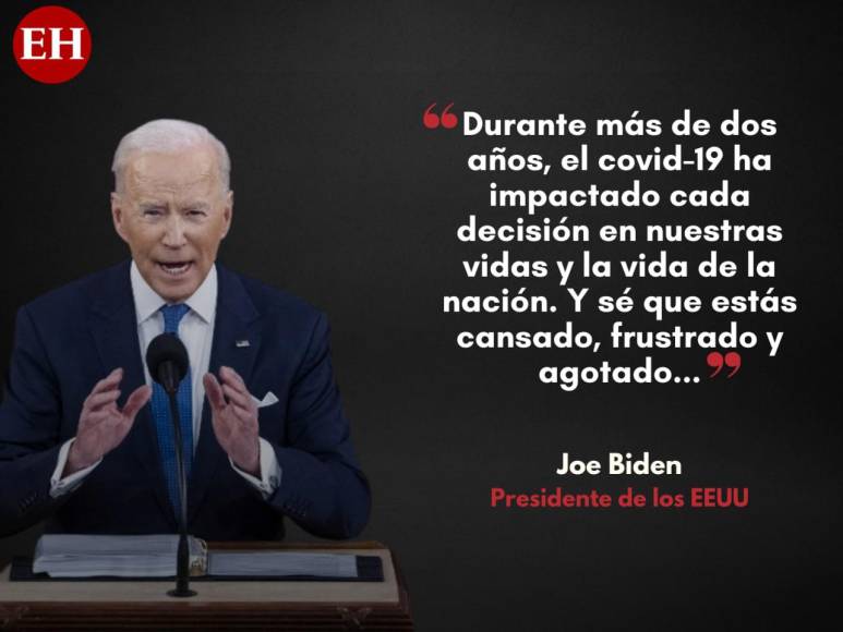 Las frases más destacadas del primer discurso del Estado de la Unión de Biden