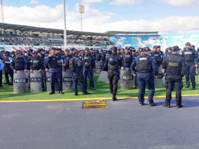 ¡Blindaje! Seguridad total para la final Olimpia vs Motagua en el Nacional