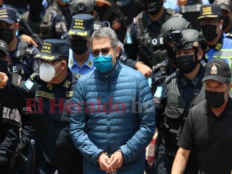 Así fue el recorrido de JOH camino a su extradición a Estados Unidos