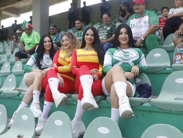 Las bellezas sampedranas que engalanaron el clásico Marathón vs Real España