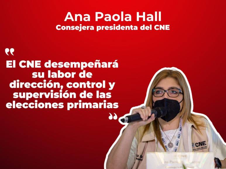 Frases de la consejera del CNE durante la convocatoria a las primarias