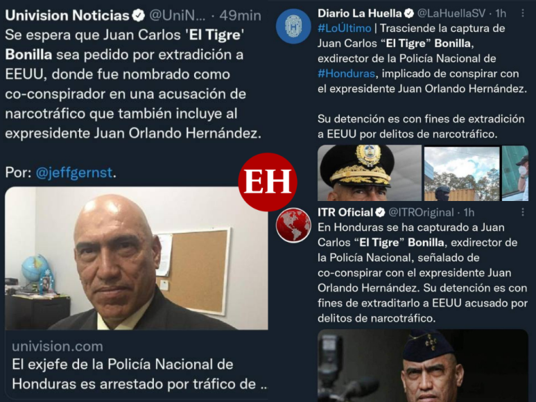 Así informa el mundo la captura del exdirector policial ‘El Tigre’ Bonilla