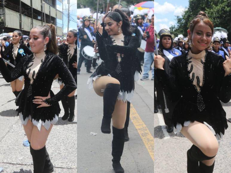 ¡Unas de las favoritas! Las bellas palillonas del Instituto Mixto Hibueras