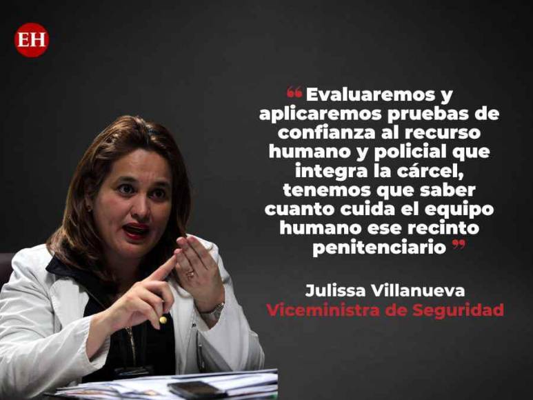 Las frases destacadas de Julissa Villanueva durante la presentación de medidas para intervenir las cárceles en Honduras