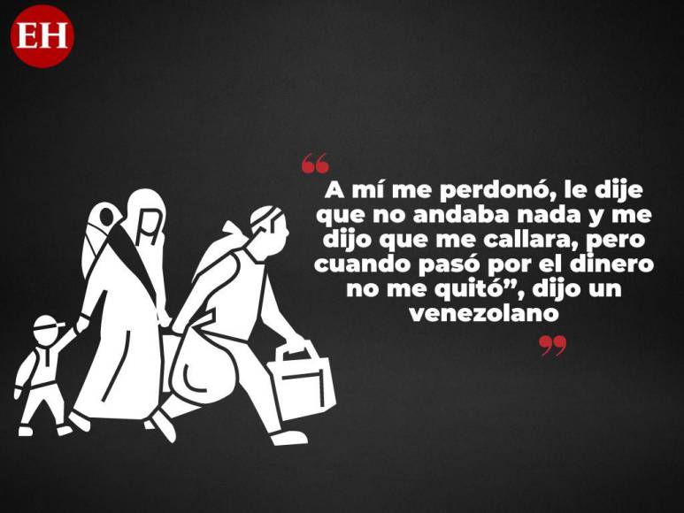 Frases intimidatorias de policías extorsionadores a migrantes en su paso por Honduras